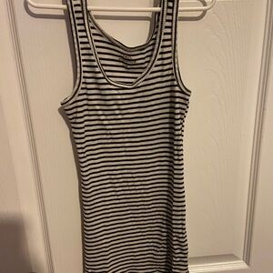 Rue21 Black and White Striped Tank Top